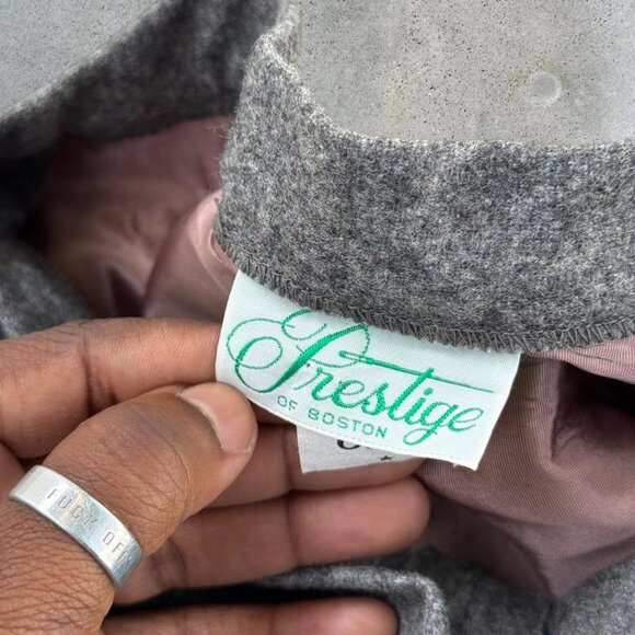 Vintage grey wool maxi skirt - Picture 3 of 6